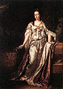 Adriaen van der werff Portrait of Anna Maria Luisa de Medici, Electress Palatine oil